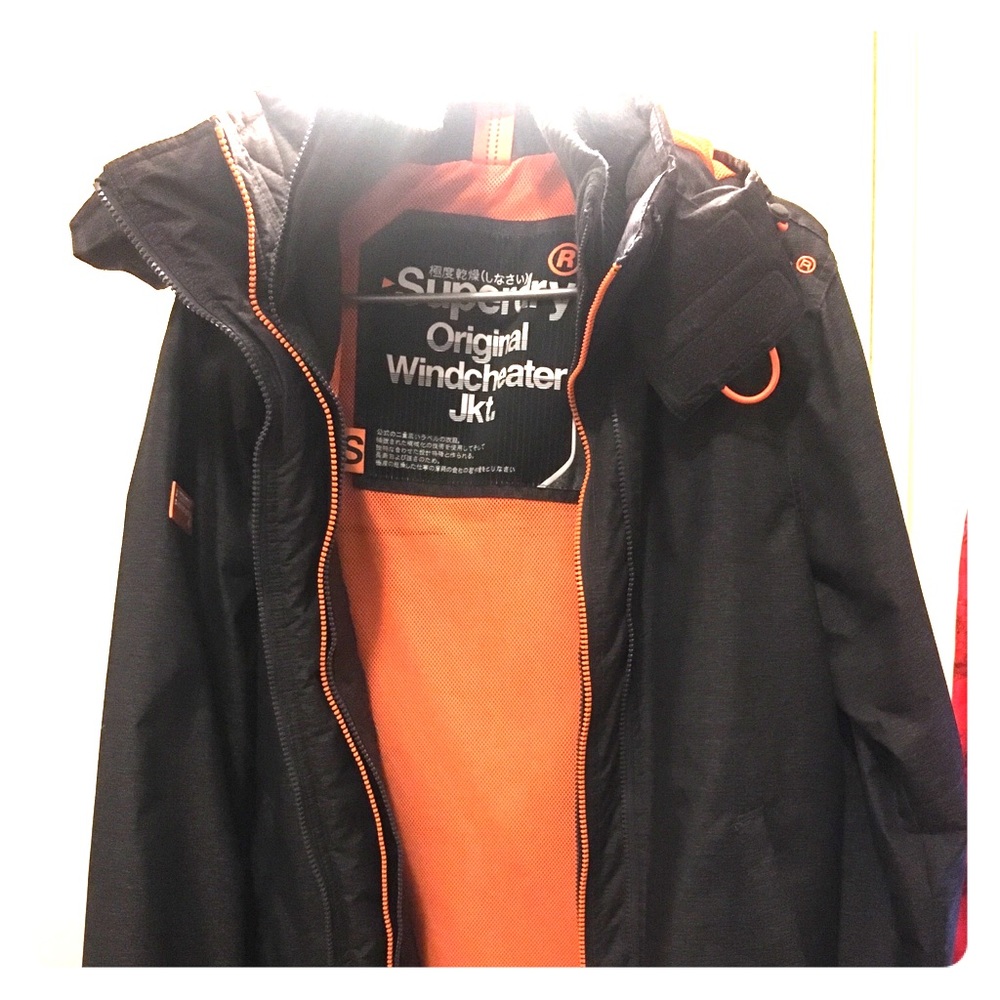 Superdry Pop Zip Hooded Arctic Windcheater jacket.